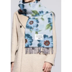 Outlet Fringed Wool Scarf Dame Halstørklæder Og Tørklæder|Tørklæder