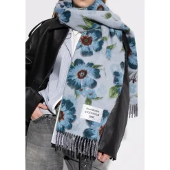 Outlet Fringed Wool Scarf Dame Halstørklæder Og Tørklæder|Tørklæder