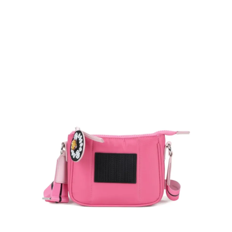 Clearance Fuchsia Tasker med Logo Patch Charme Børn Tasker