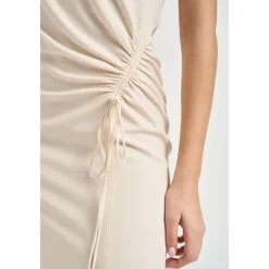Online Gathered Split Dress Dame Kjoler