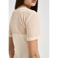 Online Gathered Split Dress Dame Kjoler