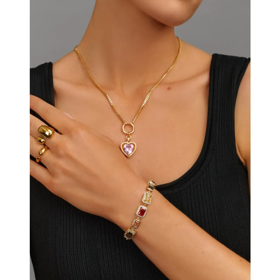 New Gem Bracelet in Gold Dame Smykker
