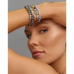 Clearance Gem Bracelet in Silver Dame Smykker