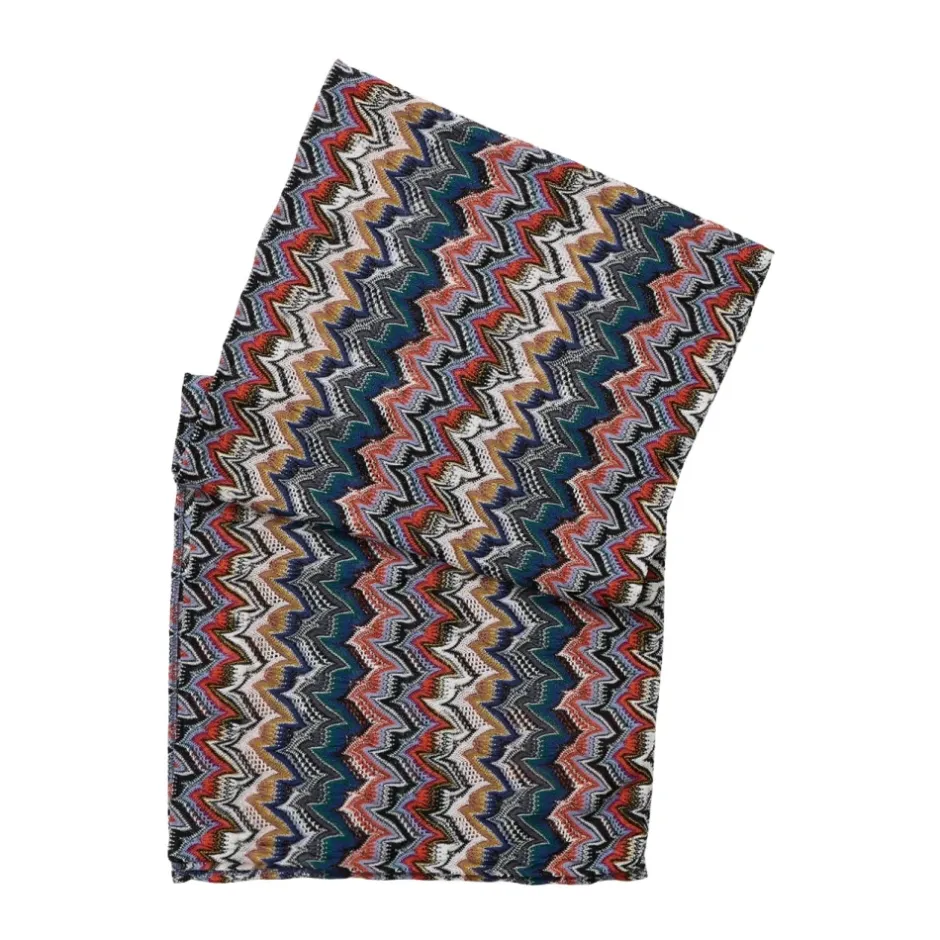 New Geometrisk Print Lurex Tørklæde Dame Tørklæder