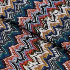 New Geometrisk Print Lurex Tørklæde Dame Tørklæder
