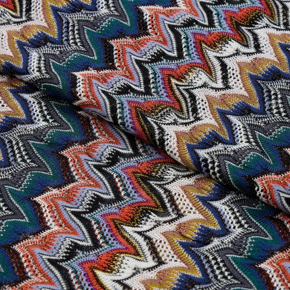 New Geometrisk Print Lurex Tørklæde Dame Tørklæder