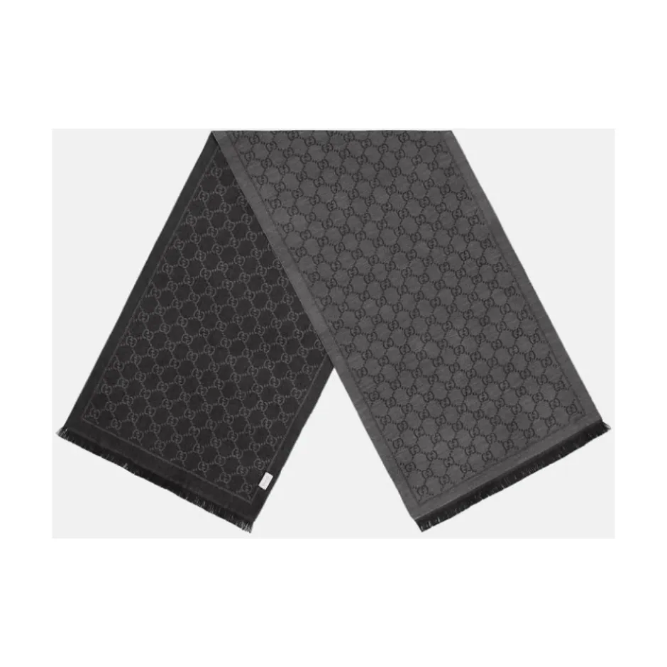 Best GG Jacquard Pattern Strikket Halstørklæde Dame Tørklæder