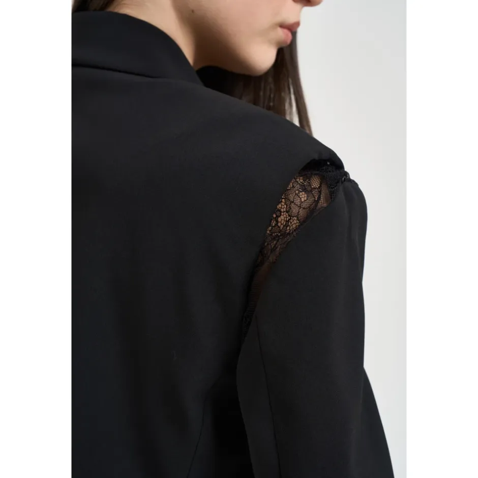 Hot Giacca monopetto con pizzo Dame Jakker