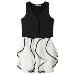 Outlet Gilet og Kjole med Voluminøs Nederdel Børn Kjoler & Nederdele