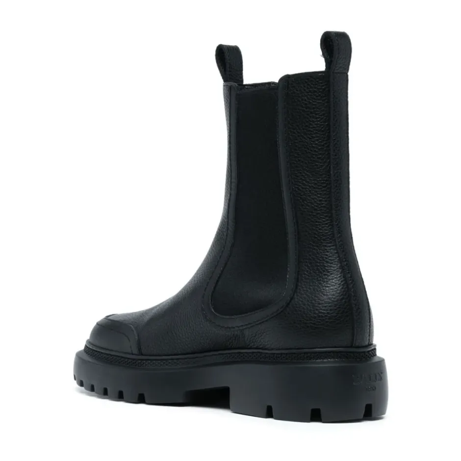 New Ginny Flade Læderstøvler med Bred Læg Dame Chelsea Boots