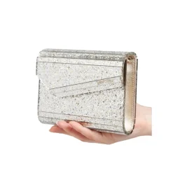 Hot Glitrende akryl slikclutch taske Dame Clutch