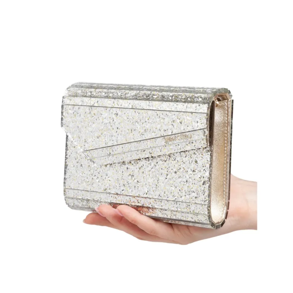 Hot Glitrende akryl slikclutch taske Dame Clutch