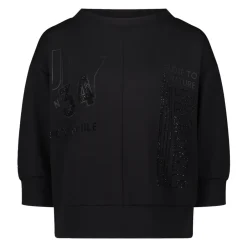 Clearance Glitrende Sweatshirt med Ståkrave Dame Sweatshirts