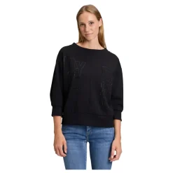 Clearance Glitrende Sweatshirt med Ståkrave Dame Sweatshirts