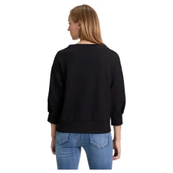 Clearance Glitrende Sweatshirt med Ståkrave Dame Sweatshirts