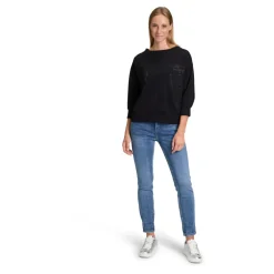 Clearance Glitrende Sweatshirt med Ståkrave Dame Sweatshirts