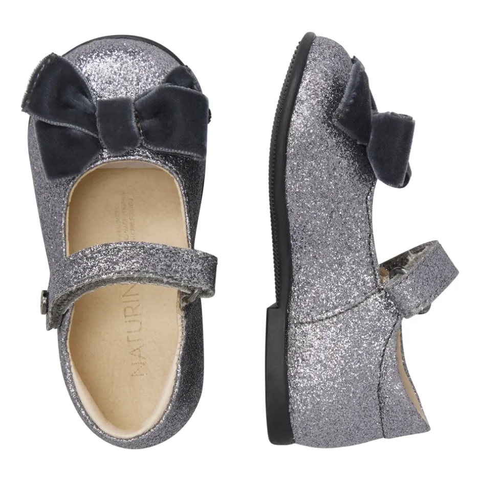 Sale Glitter Fabric Ballerina Børn Ballerinasko