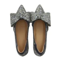 Clearance Glitter Pump med Sløjfe - Forårskollektion Dame Pumps|Stiletter