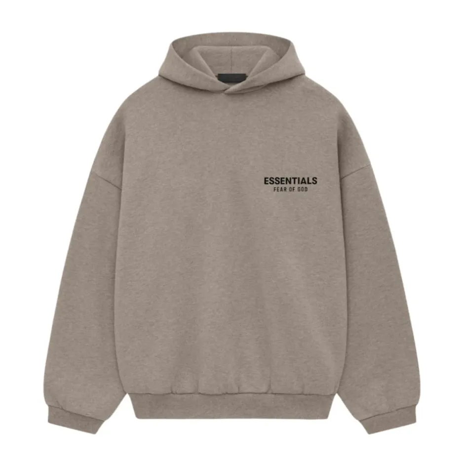 Grå Fleece Hoodie Essentials Trøjer