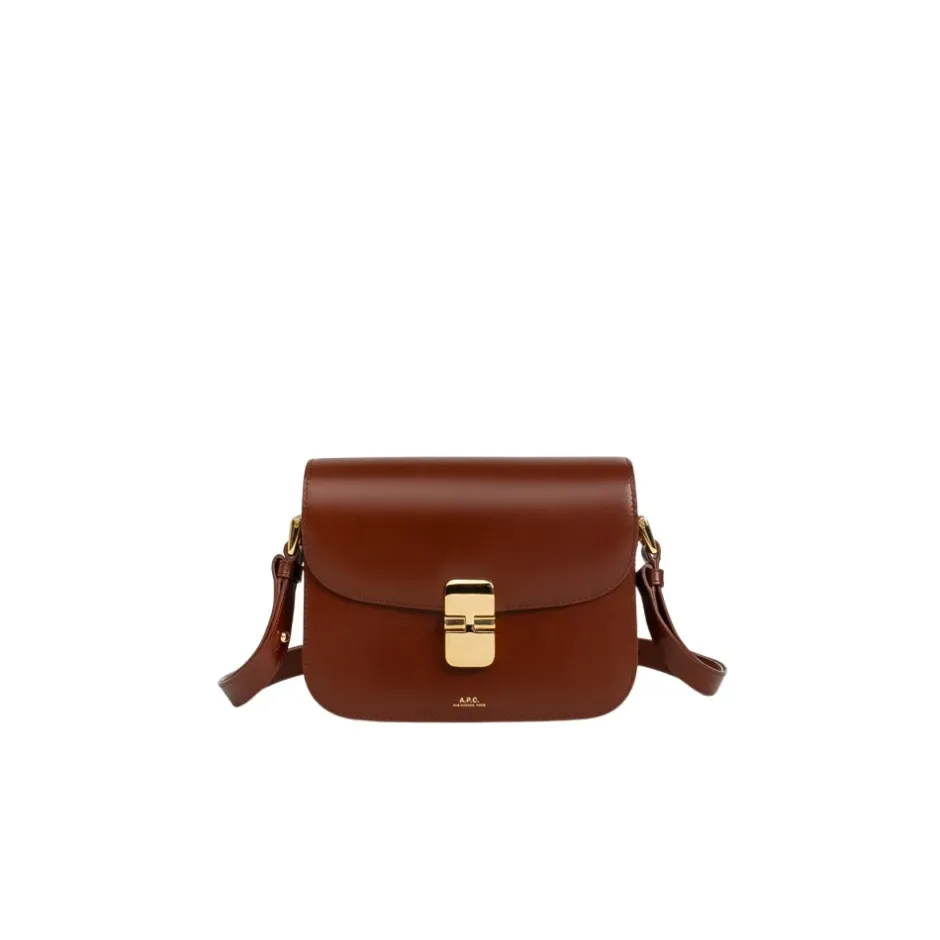 Outlet Grace Small Tasker med Guld Hardware Dame Skuldertasker