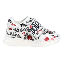 Hot Graffiti Print Læder Sneakers Børn Sneakers