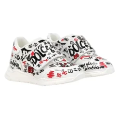 Hot Graffiti Print Læder Sneakers Børn Sneakers