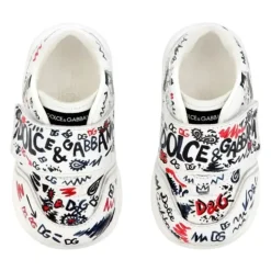 Hot Graffiti Print Læder Sneakers Børn Sneakers