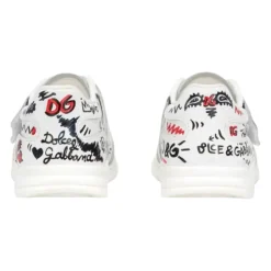 Hot Graffiti Print Læder Sneakers Børn Sneakers