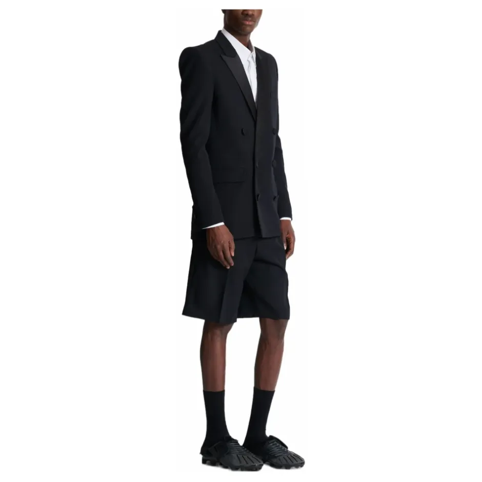 Hot Grain de poudre blazer med satin revers Jakkesæt