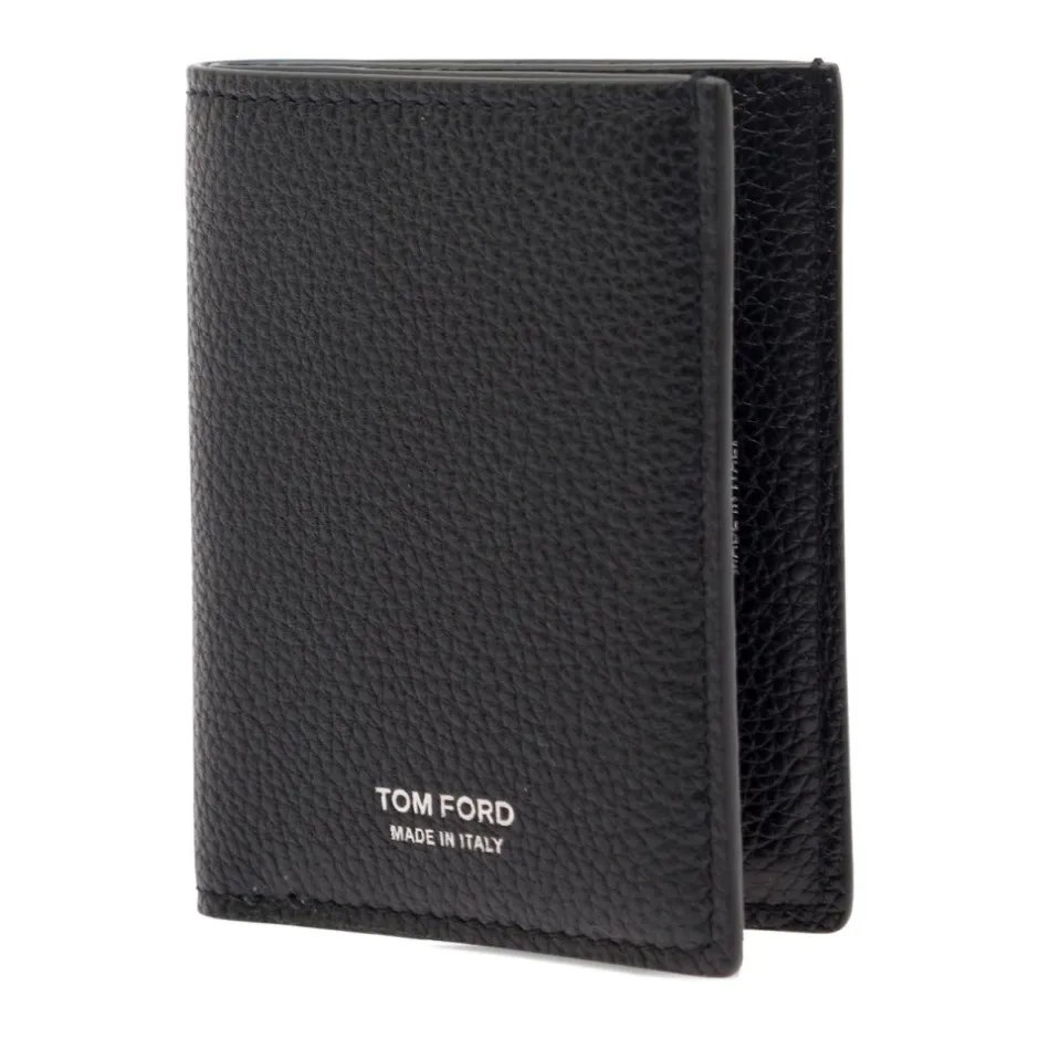 Best Grain Leather Folding Cardholder Punge & Kortholder