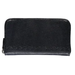 Best Grainy Leather Zip-Around Wallet Punge & Kortholder