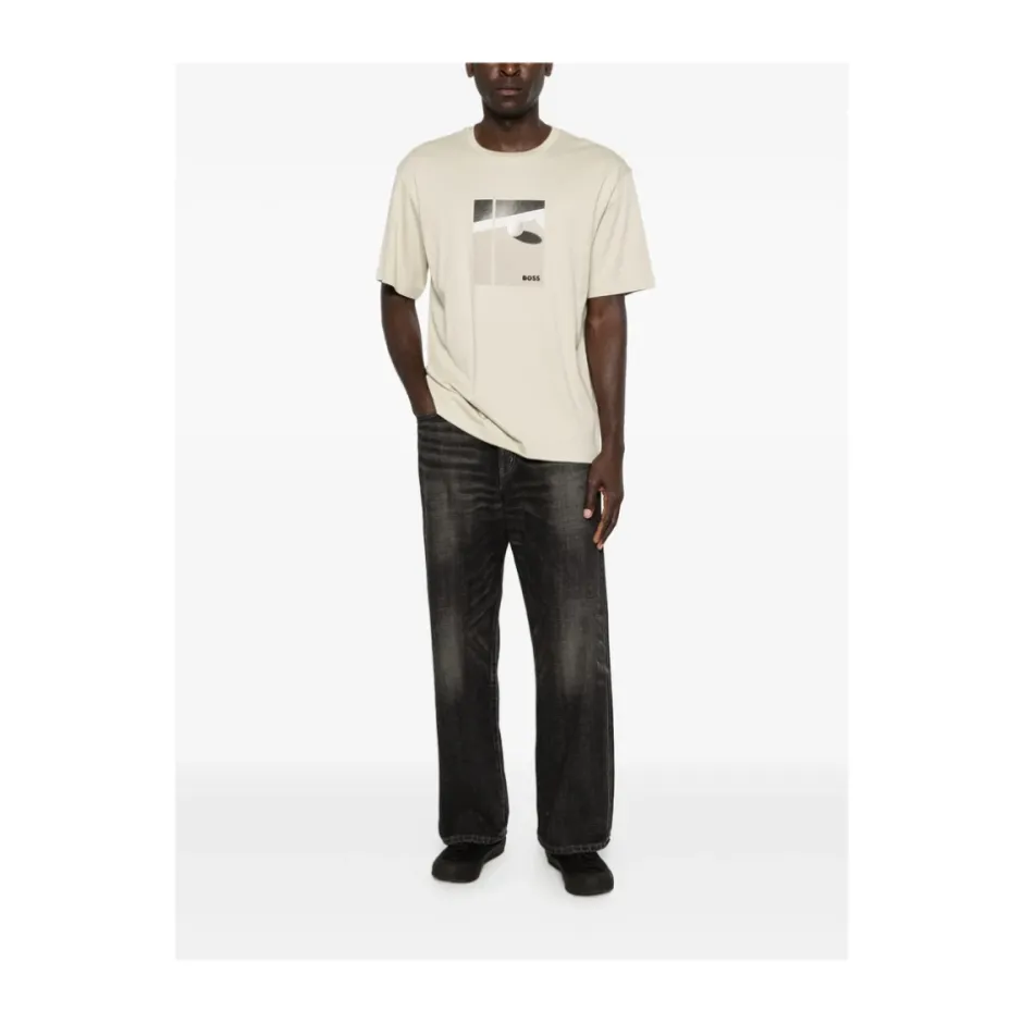Sale Graphic Print Crew Neck T-Shirt T-Shirts