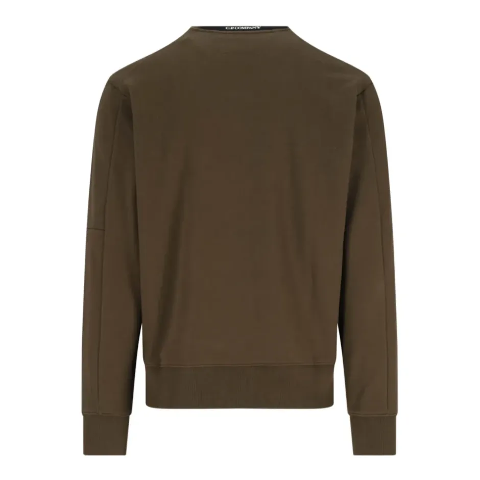 Crewneck Sweatshirt med Lynlåslomme Trøjer|Sweatshirts