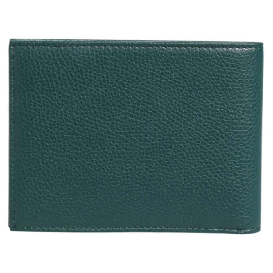 Clearance læder DG-logo Bifold tegnebog Punge & Kortholder