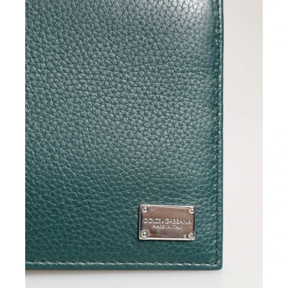 Clearance læder DG-logo Bifold tegnebog Punge & Kortholder