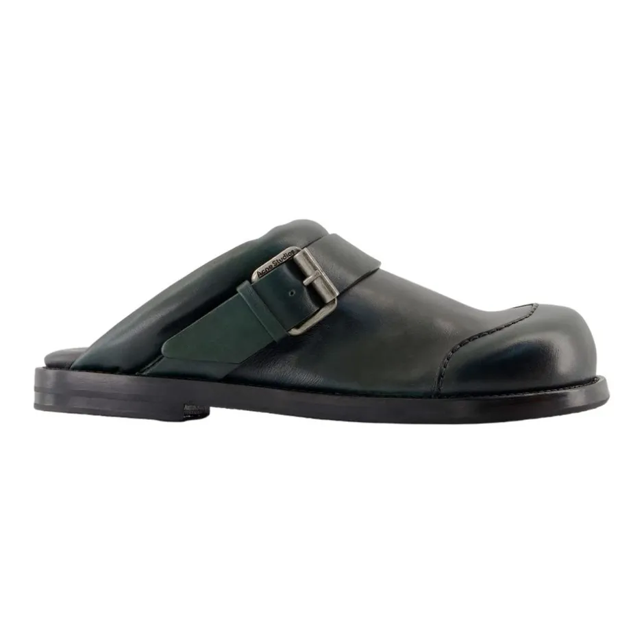 Hot Læder Spænde Mules Dame Loafers