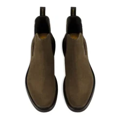 Outlet læderstøvler med gummisål Chelsea Boots
