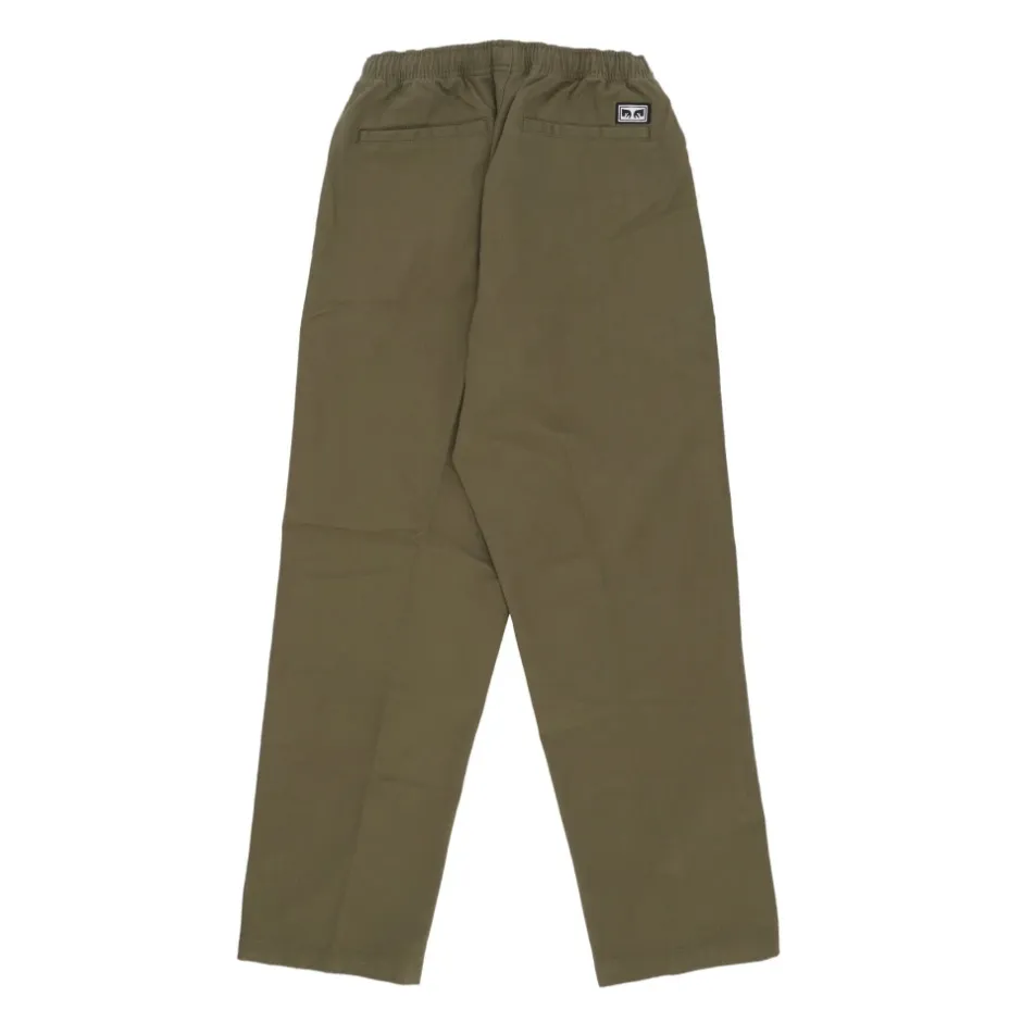 Sale Twill Lange Bukser Elastisk Snøre Bukser