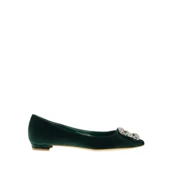 Best Velvet Krystal Flade Dame Ballerina Sko