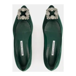 Best Velvet Krystal Flade Dame Ballerina Sko