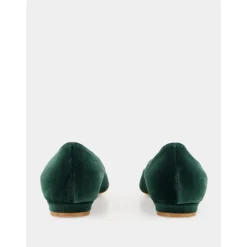 Best Velvet Krystal Flade Dame Ballerina Sko