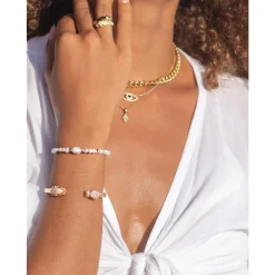 Outlet d CZ Panther Armbånd Dame Smykker