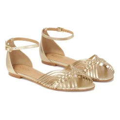 d flade sandaler med indbygget hæl Dame Sandaler