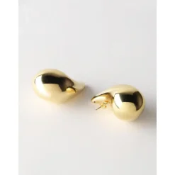 d Teardrop Skulpturelle Stud Øreringe Dame Smykker