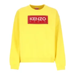 Hot Gylden Sweater med Paris Logo Patch Dame Sweatshirts