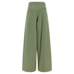 Clearance Hadium Mélange Gauze Cotton Trousers Dame Bukser