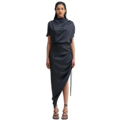 New Haley satin kjole Dame Kjoler