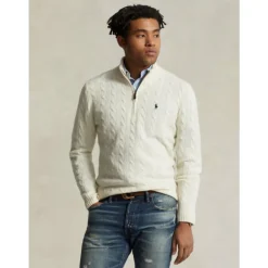 Discount Halvlynlås Sweater Strik