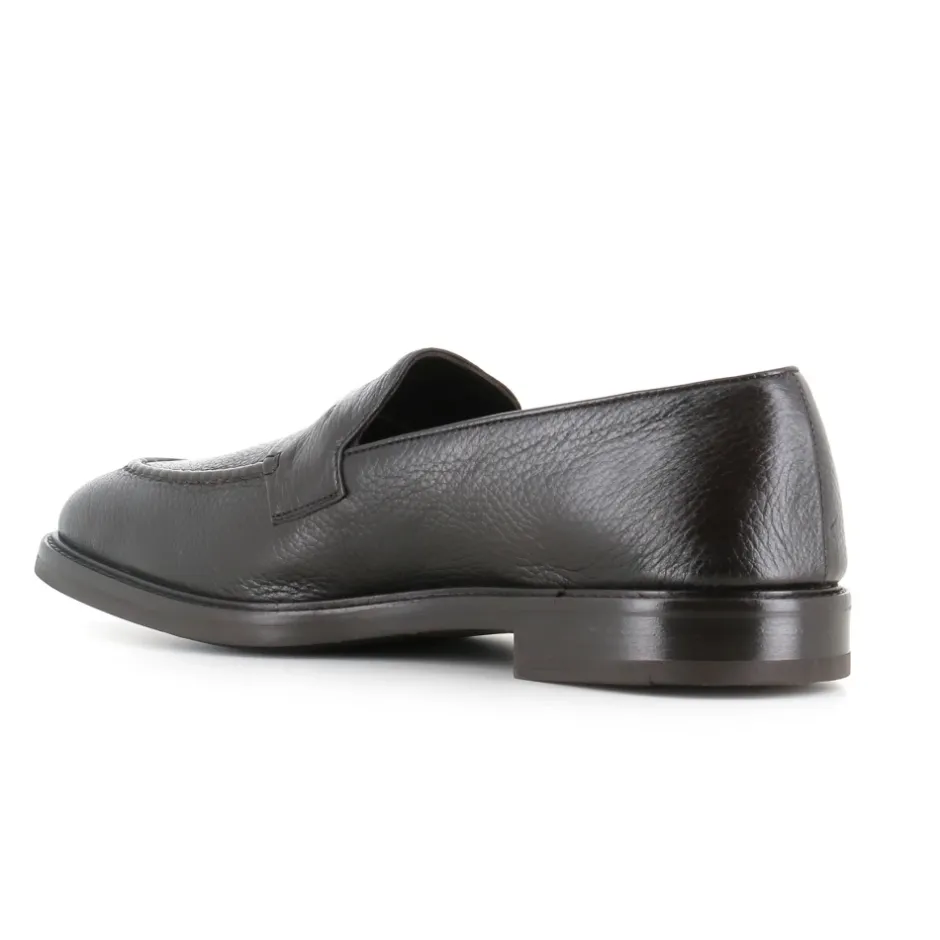 Discount Hammered Leather Loafer Loafers