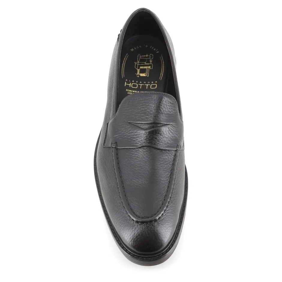 Discount Hammered Leather Loafer Loafers